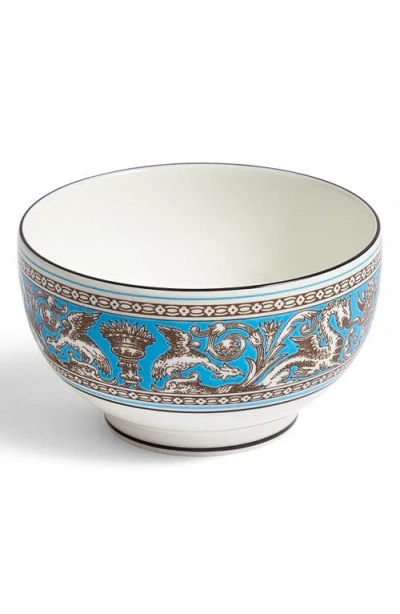 Wedgwood Florentine Bone China Rice Bowl In Blue