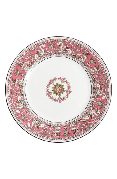 Wedgwood Florentine Bone China Salad Plate In Pink