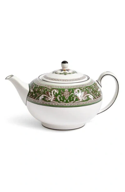 Wedgwood Florentine Bone China Teapot In White