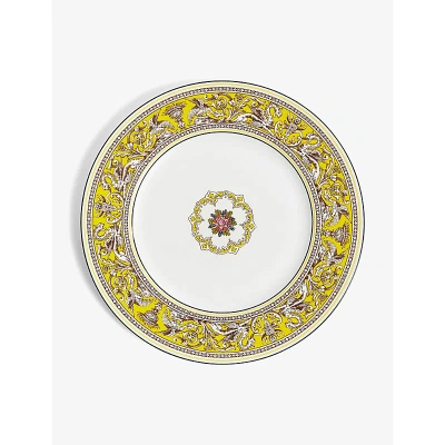 Wedgwood Florentine Citron Bone-china Plate 27.3cm In Yellow