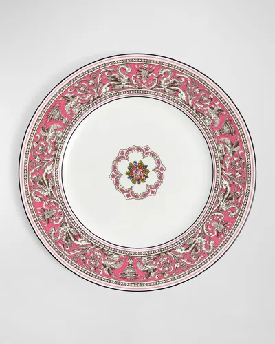 Wedgwood Florentine Fuchsia Plate, 10.8" In Pink