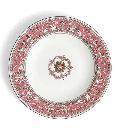 Wedgwood Florentine Fuchsia Rimmed Soup Bowl In Pink