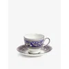 Wedgwood Florentine Marine Bone-china Teacup And Saucer
