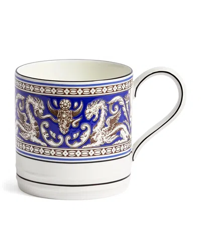 Wedgwood Florentine Marine Mug In Blue