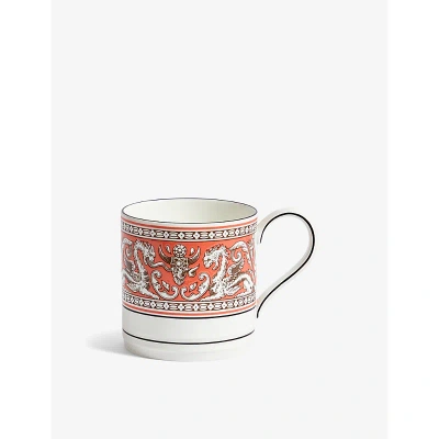 Wedgwood Florentine Salmon Bone-china Mug 8.9cm In Orange