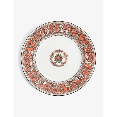 Wedgwood Florentine Salmon Bone-china Plate 20.6cm In Orange