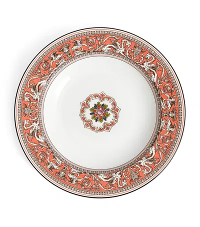 WEDGWOOD FLORENTINE SALMON RIMMED SOUP BOWL