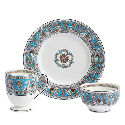 Wedgwood Florentine Turquoise 3-piece Dinnerware Set In Blue