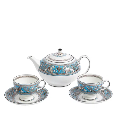 Wedgwood Florentine Turquoise 5-piece Teaware Set
