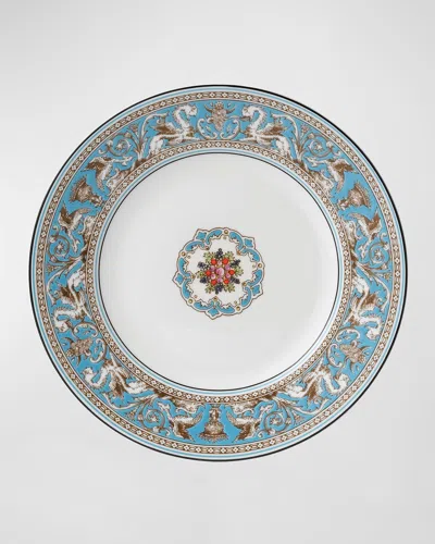 Wedgwood Florentine Turquoise Accent Salad Plate 9" In Blue