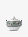 Wedgwood Florentine Turquoise Bone-china Sugar Bowl 10cm