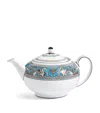 Wedgwood Florentine Turquoise Bone-china Teapot 800ml In Blue