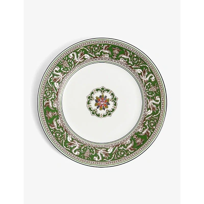 Wedgwood Florentine Verde Bone-china Plate 20.6cm In White