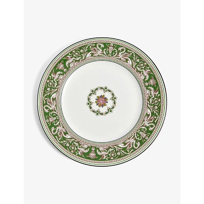 Wedgwood Florentine Verde Bone-china Plate 27.3cm In Green