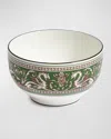 Wedgwood Florentine Verde Dragon-motif Bone-china Rice Bowl 10cm