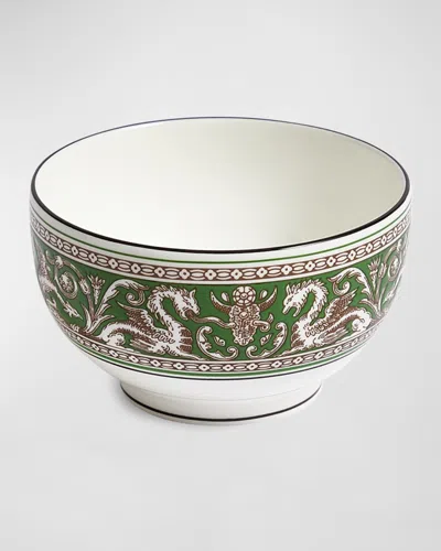 Wedgwood Florentine Verde Dragon-motif Bone-china Rice Bowl 10cm In Multi