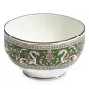 Wedgwood Florentine Verde Dragon-motif Bone-china Rice Bowl 10cm In Multi