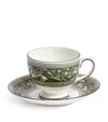 Wedgwood Florentine Verde Teacup & Saucer In Green