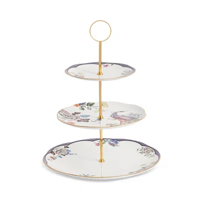 Wedgwood Fortune 3 Tier Cake Stand In Multi