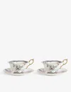 Wedgwood Fortune Floral-motif Bone-china Teacup And Saucer
