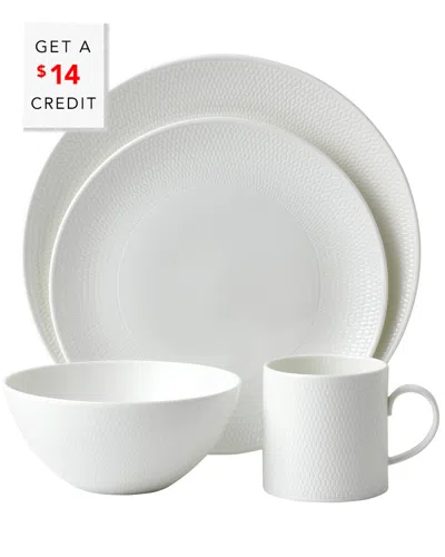 Wedgwood Gio 4pc Setwith $14 Credit In White