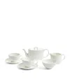 Wedgwood Gio Textured Bone China 7-piece Tea Set In White