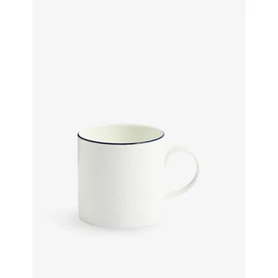 Wedgwood Gio Blue Line Bone-china Mug 293ml In White