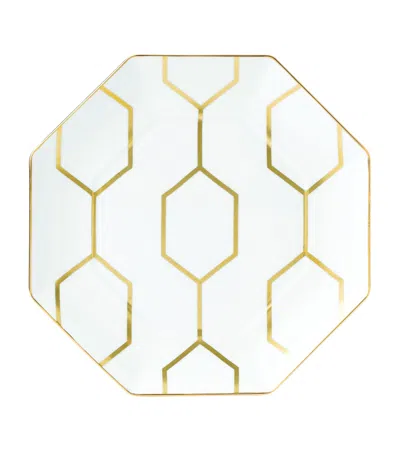 Wedgwood Gio Gold Octagonal Plate In White