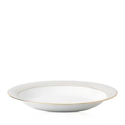 Wedgwood Gio Gold Oval Serving Bowl In White/gold