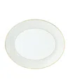 Wedgwood Gio Gold Oval Serving Platter In White