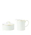 WEDGWOOD GIO GOLD SUGAR POT AND MILK JUG SET