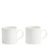 Wedgwood Gio Mug, Set Of 2 In White