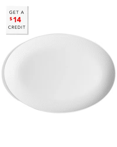 Wedgwood Gio Oval Platterwith $14 Credit In White