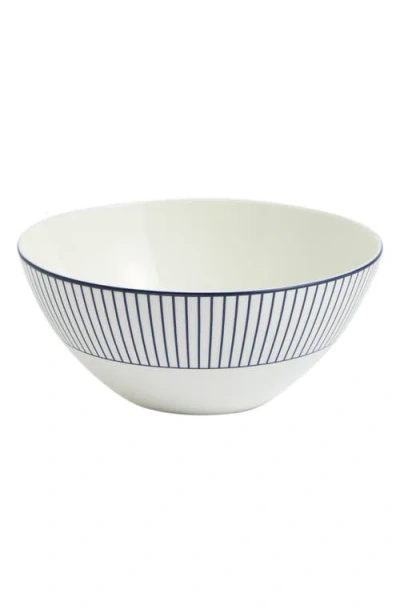 Wedgwood Gio Pinstripe Bone China Cereal Bowl In White
