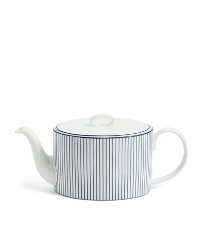 Wedgwood Gio Pinstripe Teapot In White