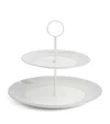 Wedgwood Gio Platinum 2-tier Cake Stand