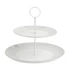 Wedgwood Gio Platinum 2 Tier Cake Stand In Multi