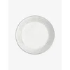 Wedgwood Gio Platinum Geometric-pattern Bone-china Deep Plate 22cm