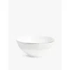 Wedgwood Gio Platinum Geometric-pattern Bone-china Soup Noodle Bowl 20cm