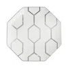 Wedgwood Gio Platinum Accent Plate Octagonal 9.1" In Multi