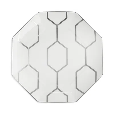 WEDGWOOD GIO PLATINUM OCTAGONAL ACCENT PLATE