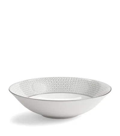 Wedgwood Gio Platinum Soup Bowl In Gray