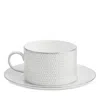 Wedgwood Gio Platinum Teacup & Saucer Set In Multi