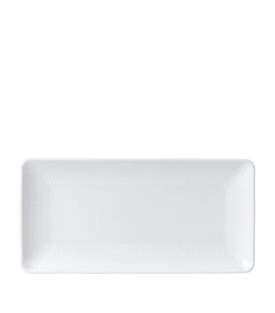 Wedgwood Gio Rectangular Tray In White