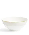 Wedgwood Gio Gold Geometric-pattern Bone-china Rice Bowl 12.5cm In White