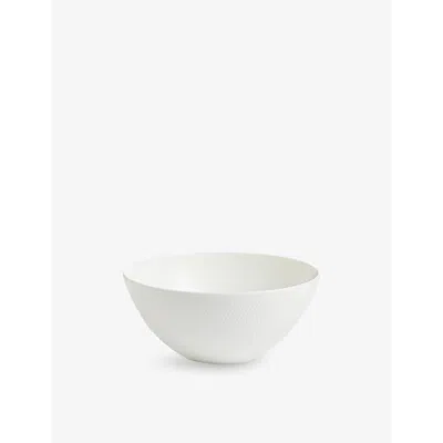 Wedgwood Gio Textured Bone-china Bowl 18cm In White