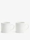 Wedgwood Gio Textured Bone-china Mug Set-of-two 300ml