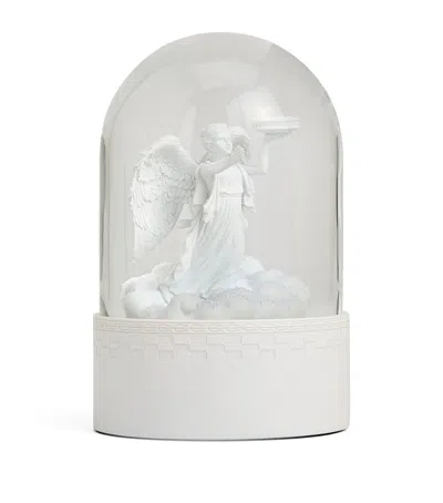 Wedgwood Haniel Angel Snow Globe In White