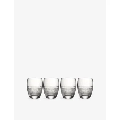 Wedgwood Helia Crystal-glass Tumbler Set Of Four In White