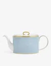 Wedgwood Helia Stripe-pattern Bone Chine Teapot 11cm